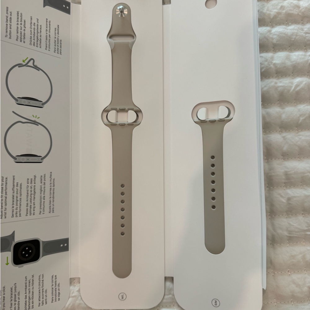 Apple brand Apple Watch Sport band color starlight